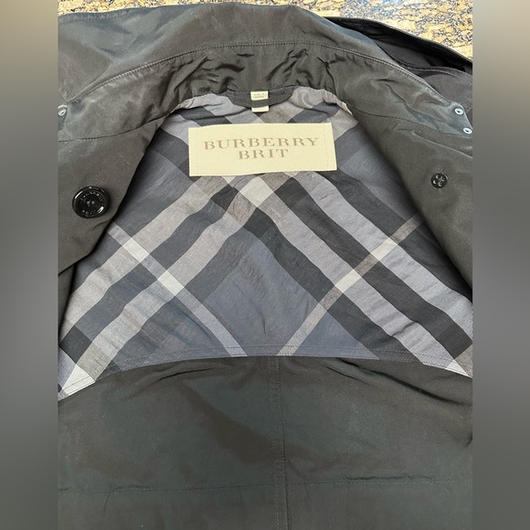 Burberry Knightsdale Double-Breasted Trench Coat Rain Jacket - Size 4 - Picture 7 of 11